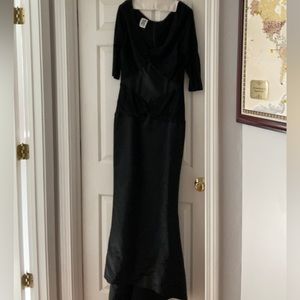 Full length black gown, mermaid style, size 10